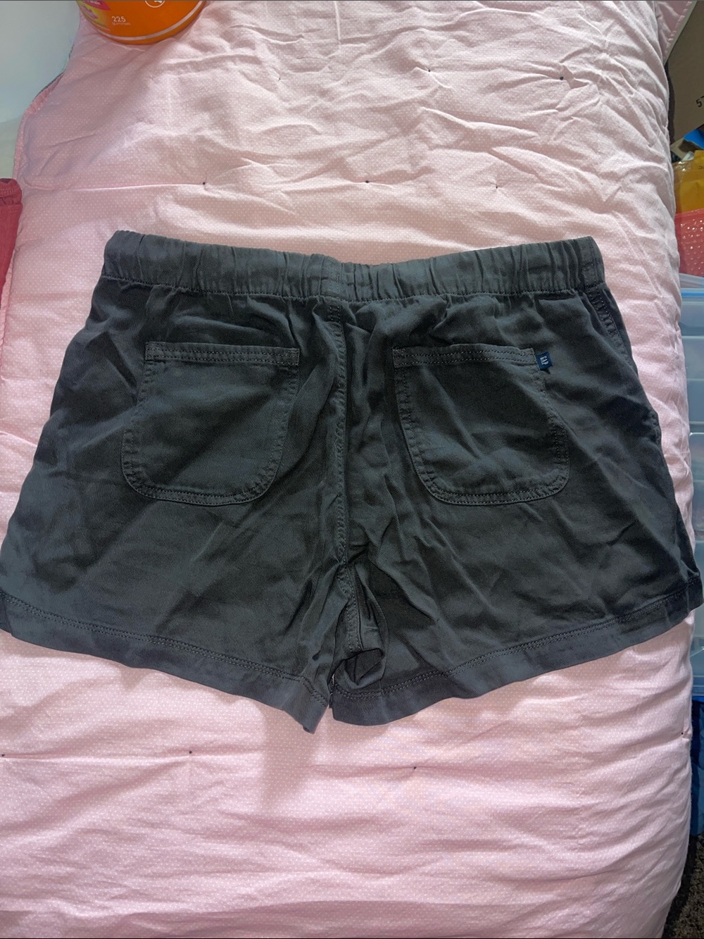 Women’s Black Casual Elastic-Waist Shorts